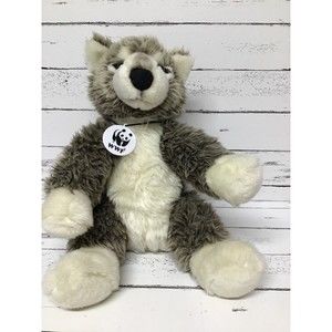 Build-A-Bear Workshop WWF Gray Wolf Plush 17" BAB